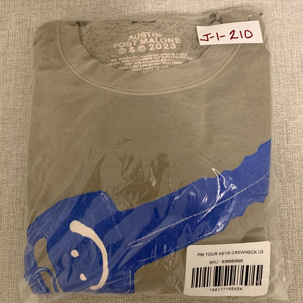 Post Malone Tour Keys Sweatshirt Austin Tour 2023 If Y’all Weren't Here LARGE